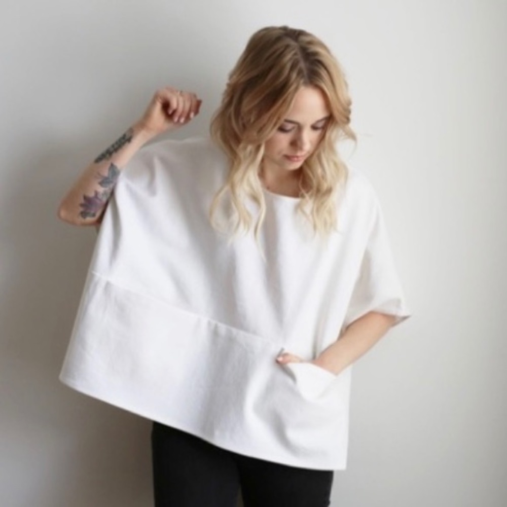 JAMIE+THE JONES Denim Pocket BoxTop